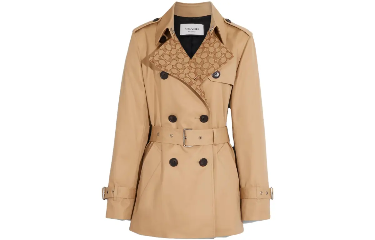 COACH Trench Coat Women's Khaki