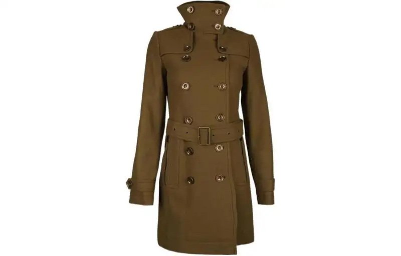 Burberry Coats Women's Khaki Moderate