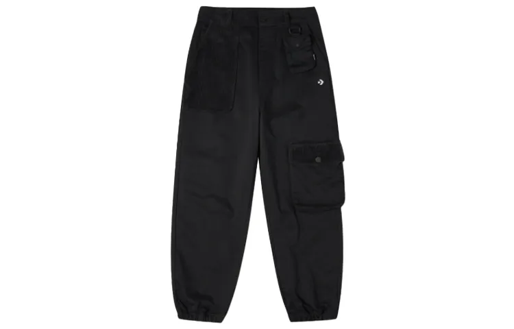 Converse Cargo Pants Women's Black Moderate Straight Fit Pants