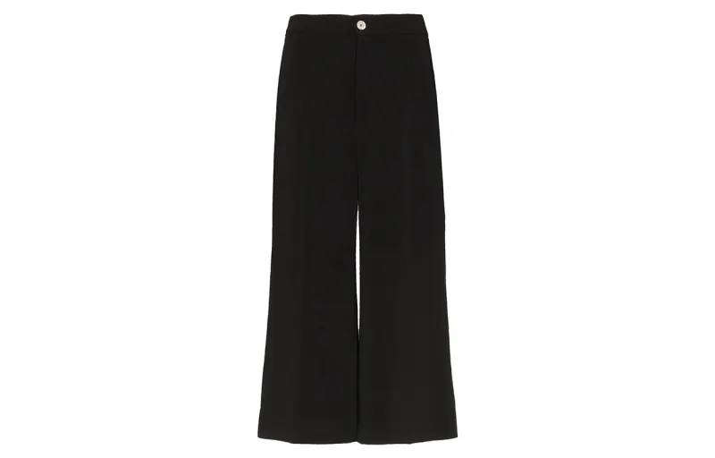GUCCI Casual Pants Women's Black Moderate Wide Leg Pants