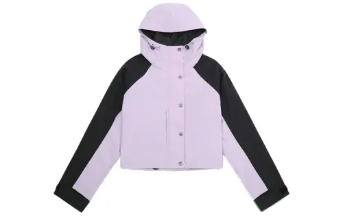 Levis Cropped Coats Women's Purple Hooded Moderate