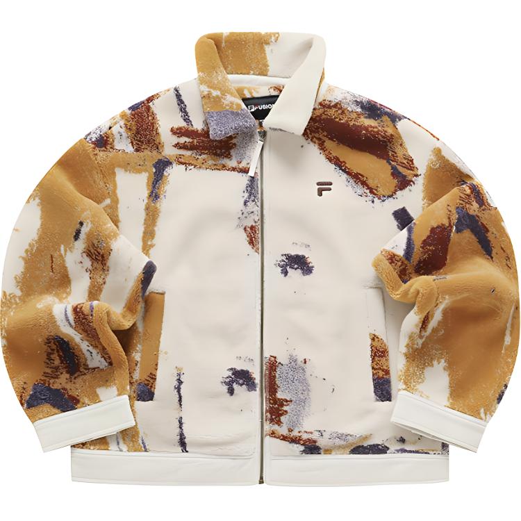 Женская куртка Fila (серо-бежевая)