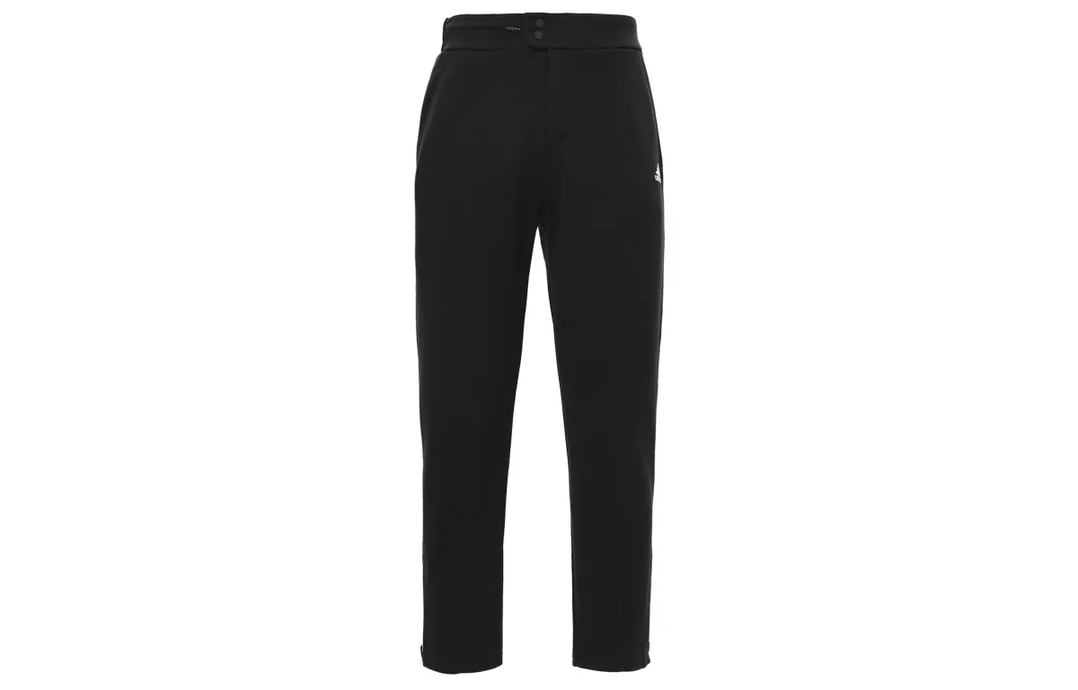 Adidas Knitted Sweatpants Women's Black Moderate Tapered Pants