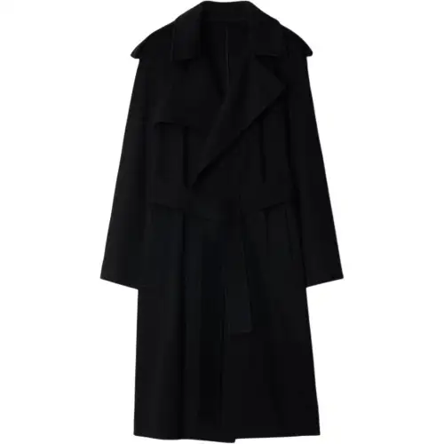 Burberry Cashmere Wrap Coat Women's Black