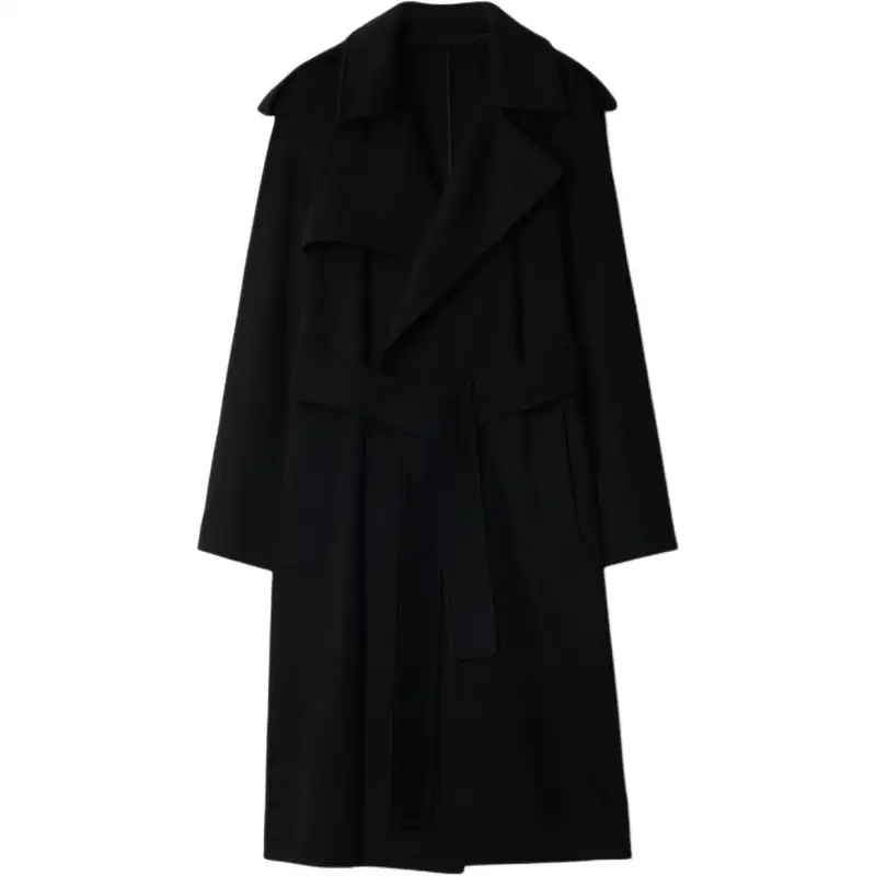 Burberry Cashmere Wrap Coat Women's Black