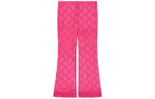 GUCCI Casual Pants Women's Pink Moderate Flared Pants