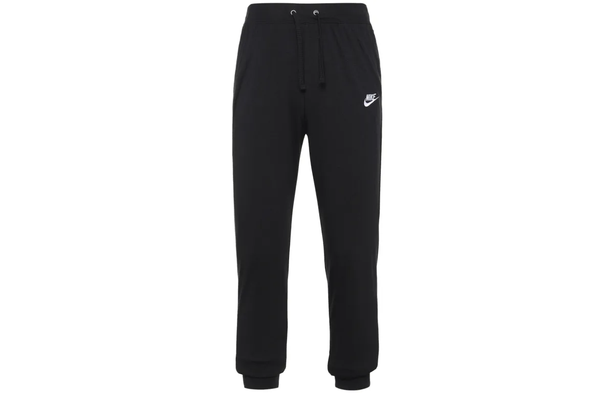 Nike Knitted Sweatpants Women's Black Moderate Cuffed Pants