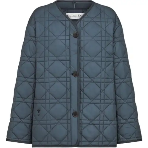 DIOR Coats Women's Blue Moderate