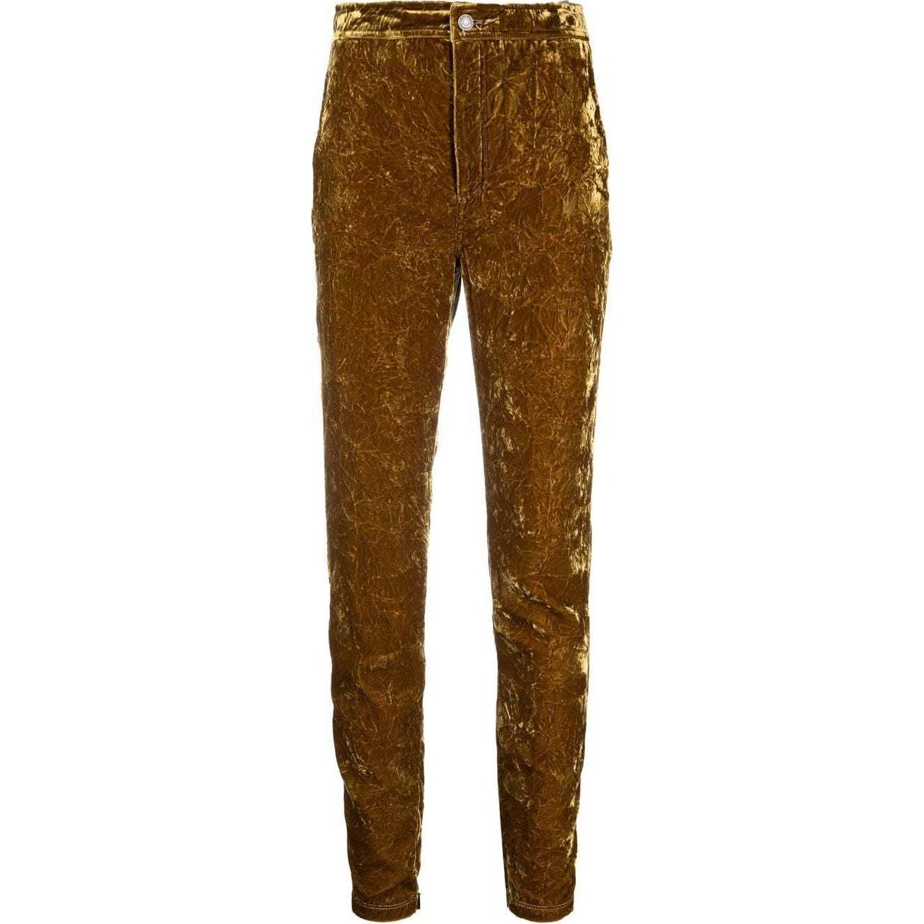 Saint Laurent velvet-effect slim-cut trousers