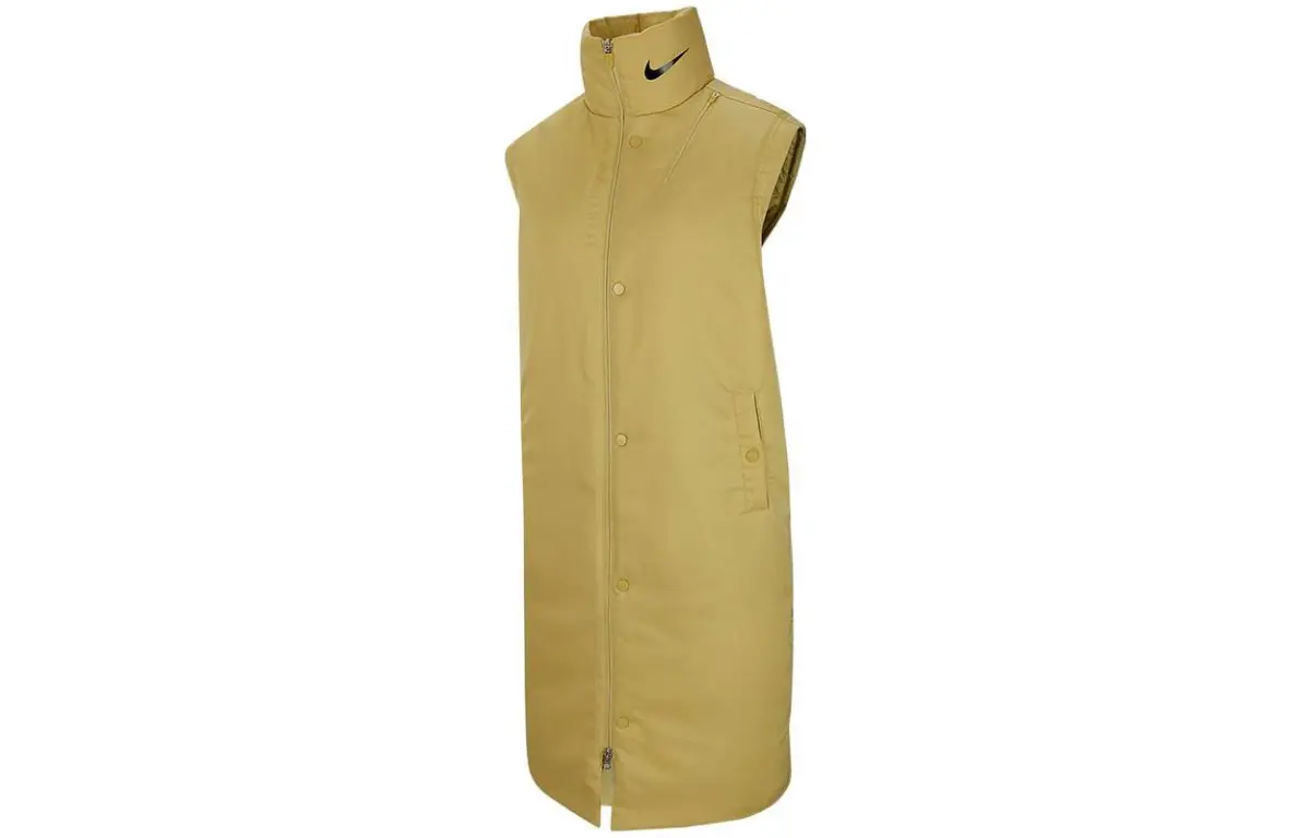 Nike Vests Women's Light Umber Stand Collar Moderate Other