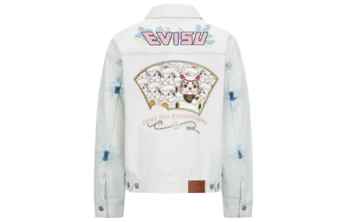 EVISU Denim Jacket Women's Light Blue
