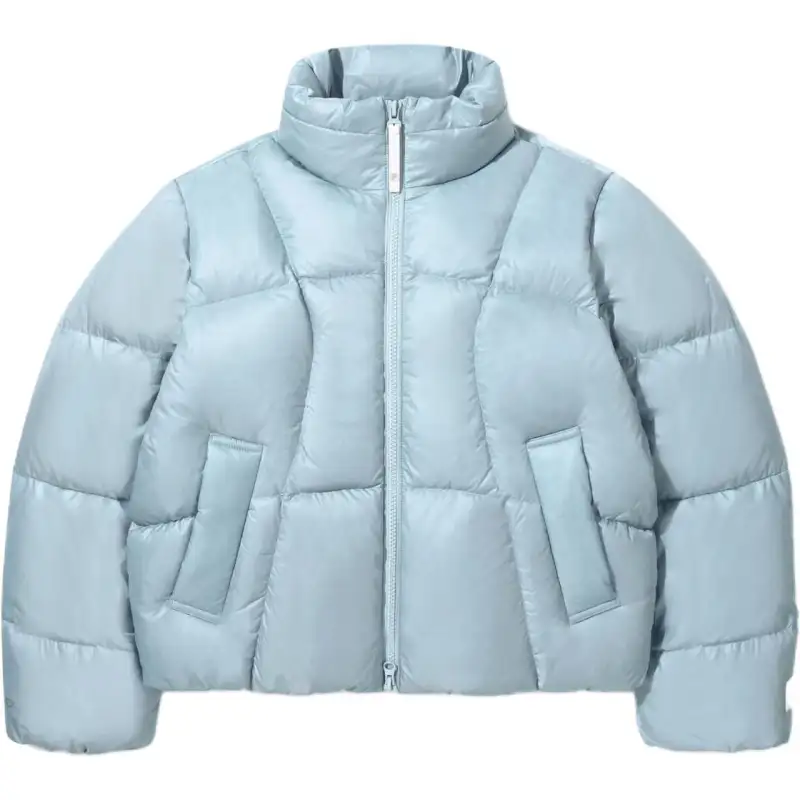FILA Down Jackets Women's Blue Stand Collar Moderate