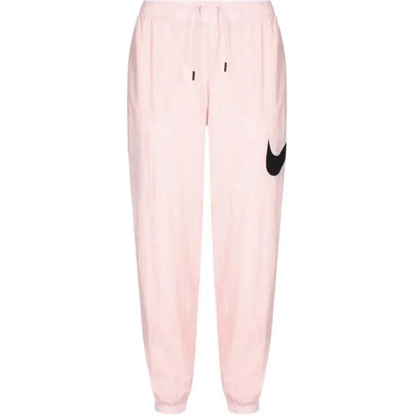 Nike Knitted Sweatpants Women's Pink Moderate Cuffed Pants