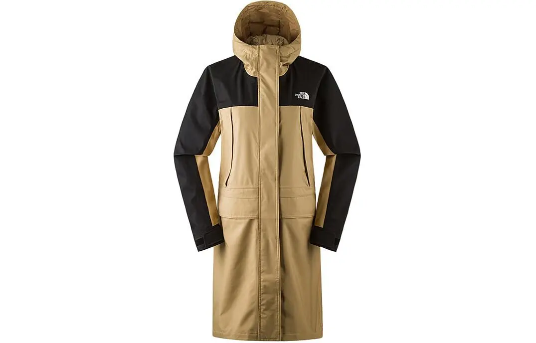 THE NORTH FACE Outdoor Hiking Water-Resistant Windproof Breathable Wear-Resistant Windbreaker Jacket Women's Khaki