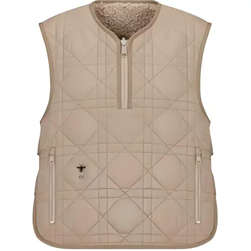 DIOR Quarterly New Products Vests Women's Beige Collarless Moderate Other
