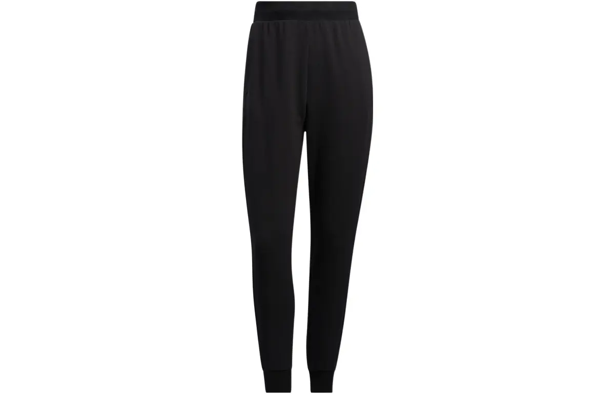 Adidas Knitted Sweatpants Women's Black Moderate Cuffed Pants