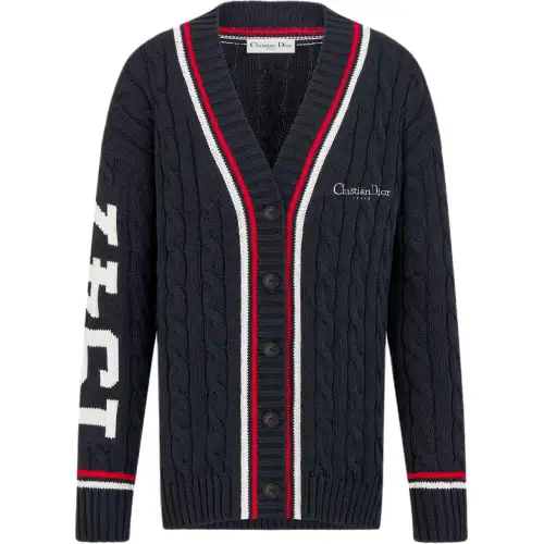 DIOR Vibe Collection SS25 Knitwear Women's Marine Blue