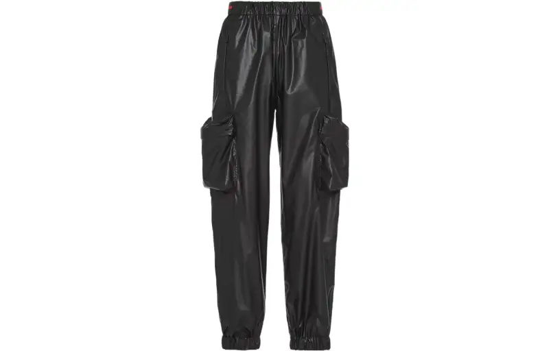 PRADA Casual Pants Women's Black Moderate Straight Fit Pants