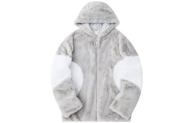 ANTA Life Collection Velvet Jackets Women's Tone Gray Hooded Thickened