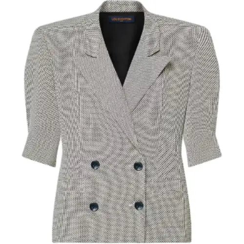 LOUIS VUITTON Zigzag Short-Sleeved Blazer