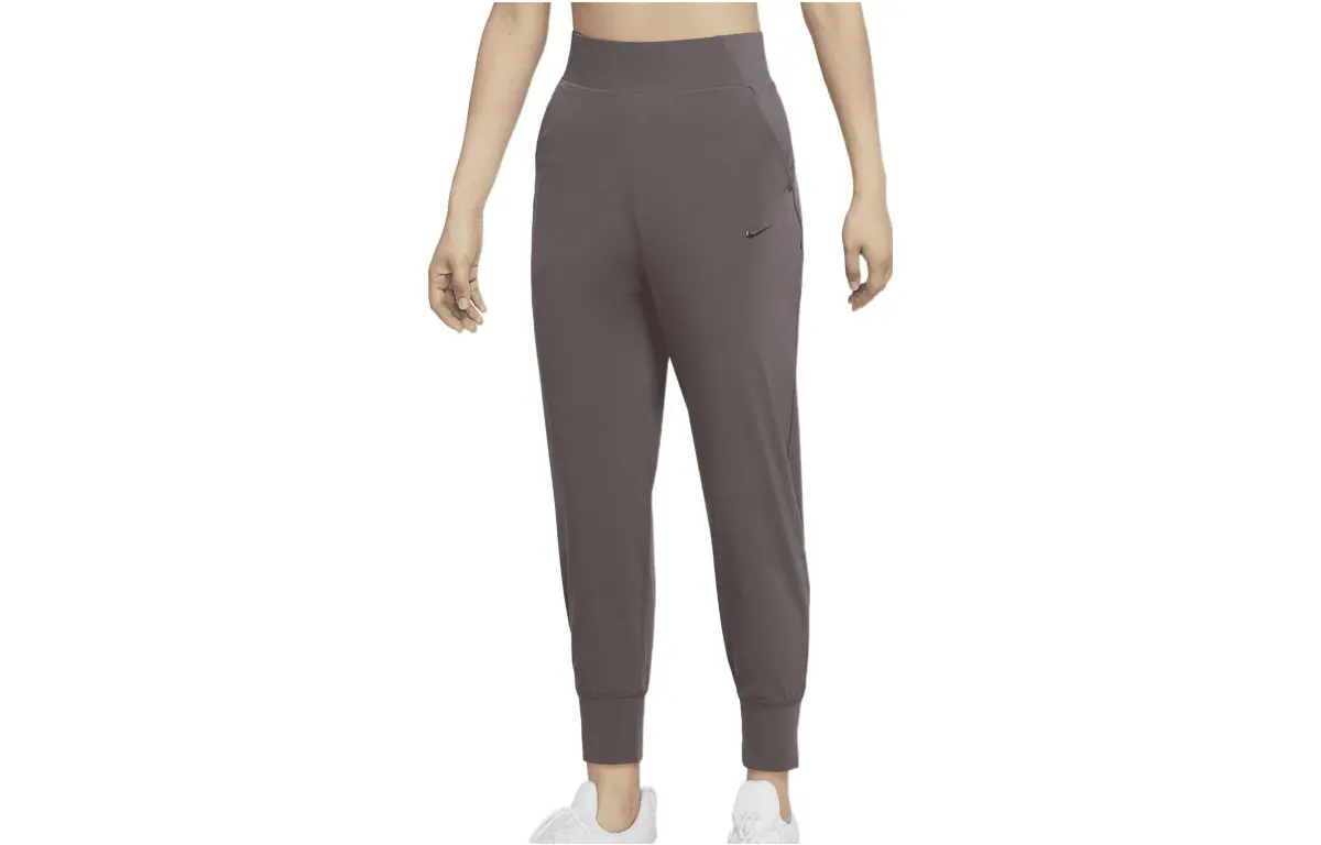 Nike Knitted Sweatpants Women's Gray Moderate Slim Fit Pants