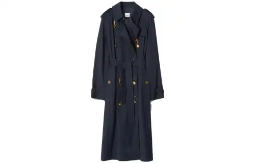 Burberry SS23 Trench Coat Women's Marine Blue