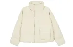 Jordan Puffer Jackets Women's Light Yellow Stand Collar Moderate Other