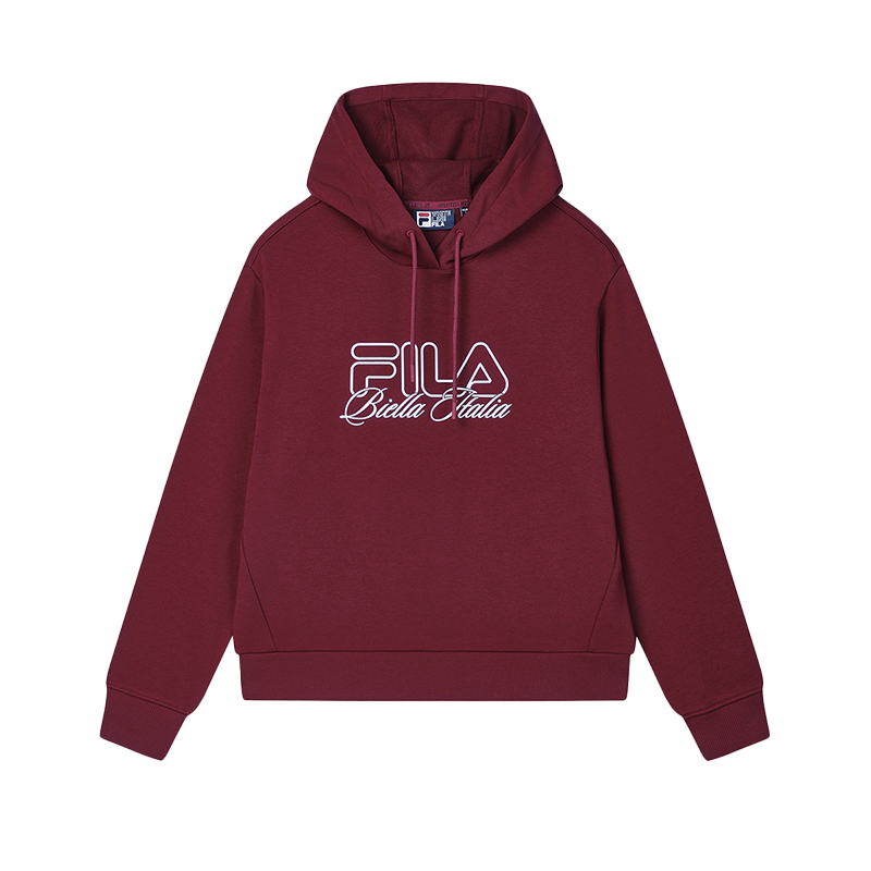 Женское худи Fila ORIGINALE (бордовое)