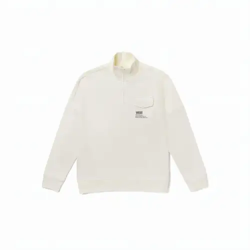 Vans Sweatshirts Women's Beige Stand Collar Moderate Regular