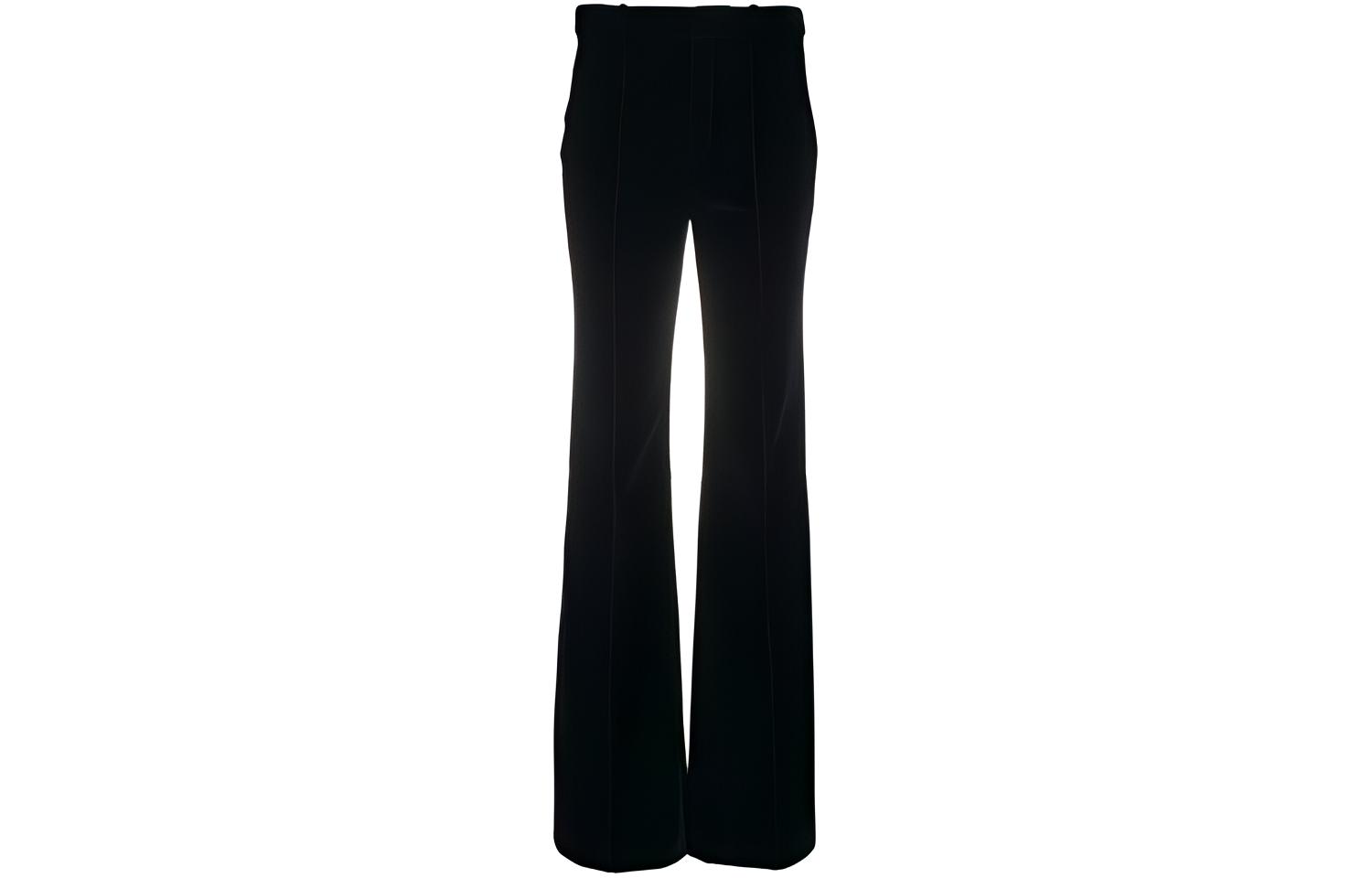 SAINT LAURENT Velvet-effect Flared Trousers