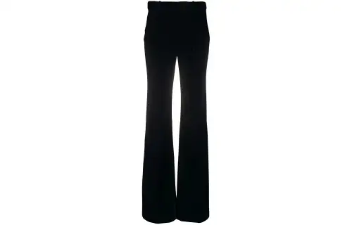 SAINT LAURENT Velvet-effect Flared Trousers