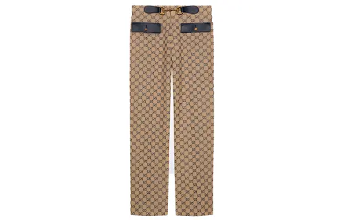 GUCCI SS22 Casual Pants Women's Beige