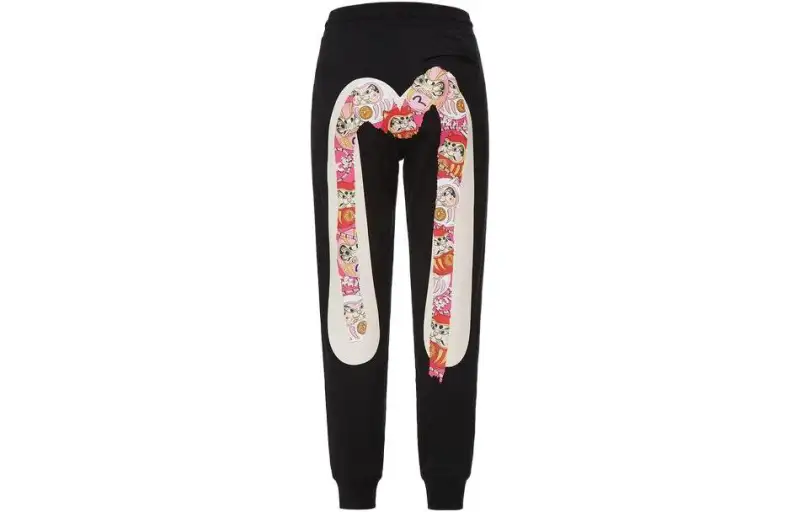 EVISU SS22 Sweatpants Women's Black