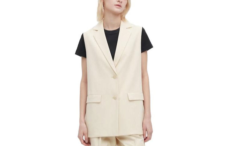 Женский жилет UNIQLO (кремовый)