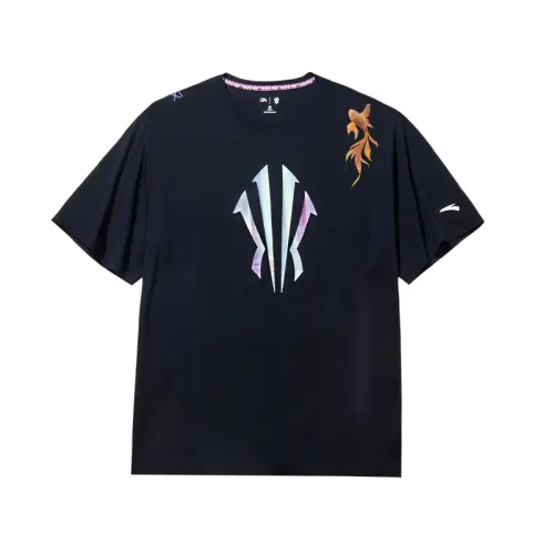Anta Basketball Collection T Shirt Unisex Basic Black