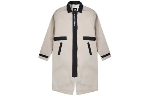 Converse Parka Coats Women's Beige Lapel Moderate