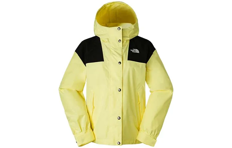 THE NORTH FACE Urban Exploration Outdoor Hiking Waterproof, Windproof, And Breathable Windbreaker Jacket Women's Yellow