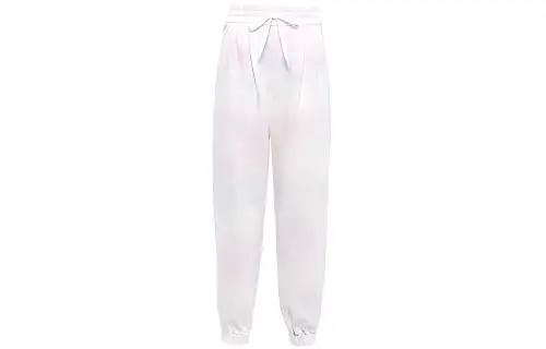 MIU MIU Knitted Sweatpants Women's Snow Pink Moderate Straight Fit Pants