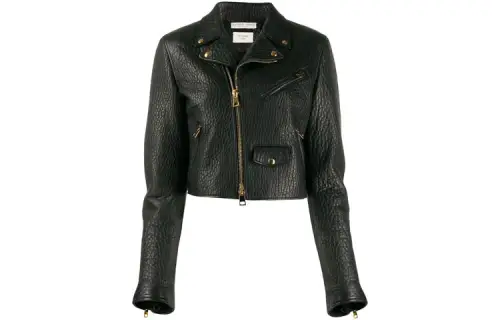 Bottega Veneta FW21 Leather Jacket Women's Black
