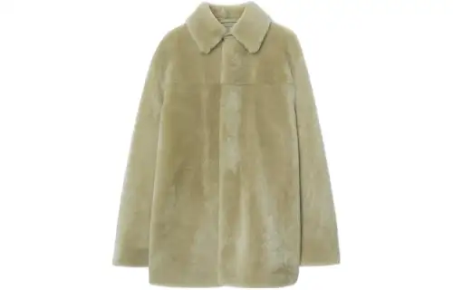 Burberry Long-sleeve Shearling Jacket