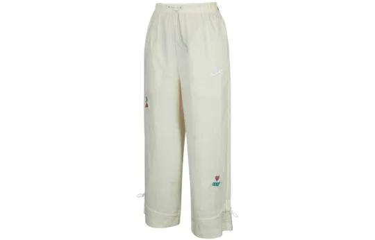 Nike Casual Pants Women's Ecru Moderate Wide Leg Pants
