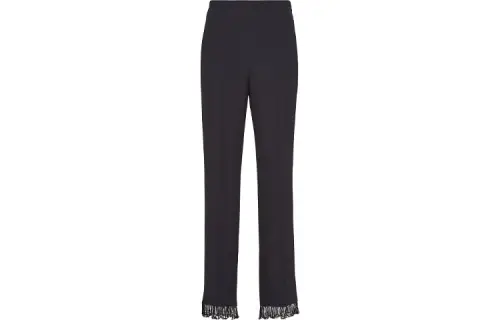 PRADA Casual Pants Women's Black Moderate Slim Fit Pants