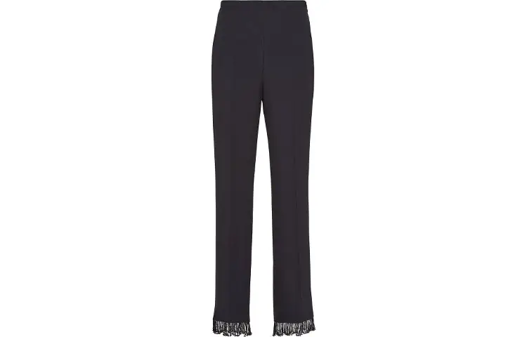PRADA Casual Pants Women's Black Moderate Slim Fit Pants