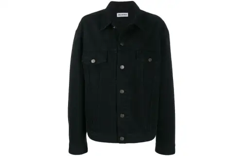 Balenciaga Denim Jacket Regular Fit Women's Black