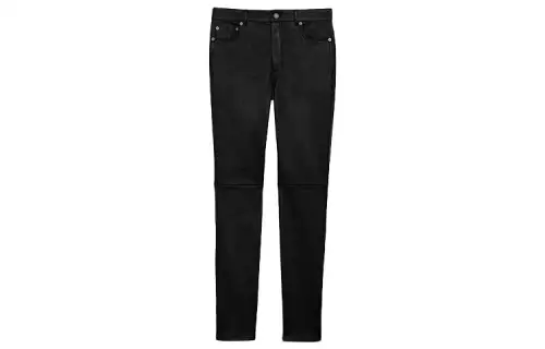 SAINT LAURENT Casual Pants Women's Black Moderate Slim Fit Pants