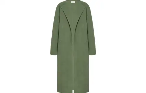 The Row Priske V-neck wool coat
