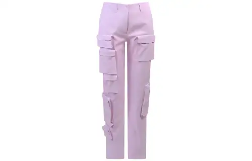 OFF-WHITE high-waisted cargo trousers