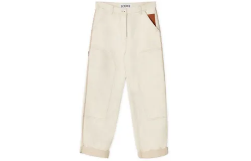LOEWE Casual Pants Women's Light Umber Moderate Straight Fit Pants