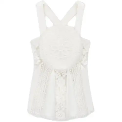 Loewe lace-panel blouse