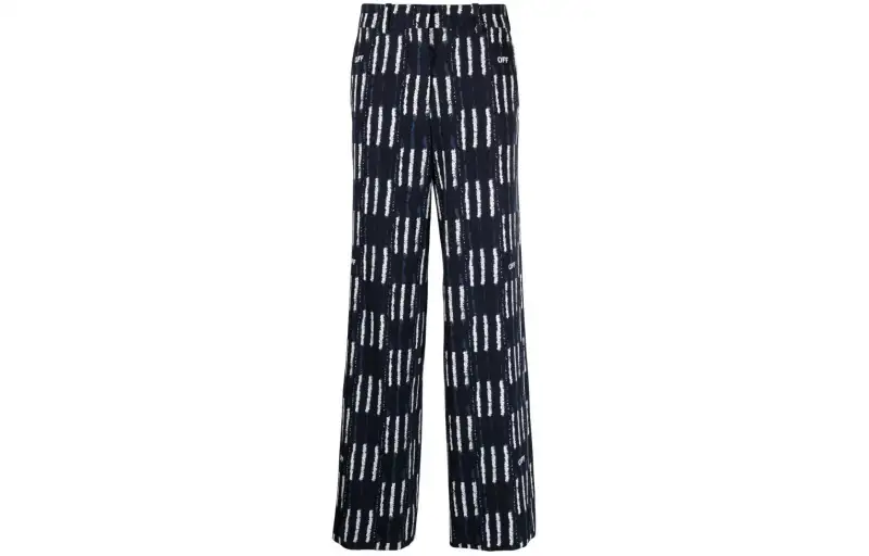 OFF-WHITE Shibori graphic-print wide-leg trousers